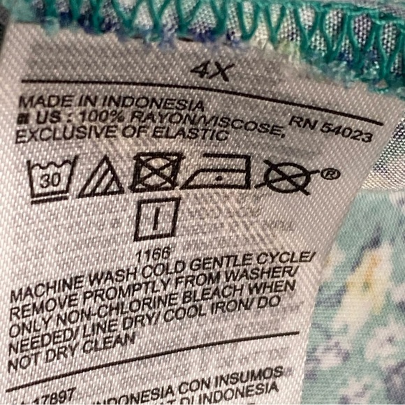 Old Navy Mini Dress Women 4X Colorful Floral Fairy Sleeveless Ruffle Cottagecore - Picture 7 of 8